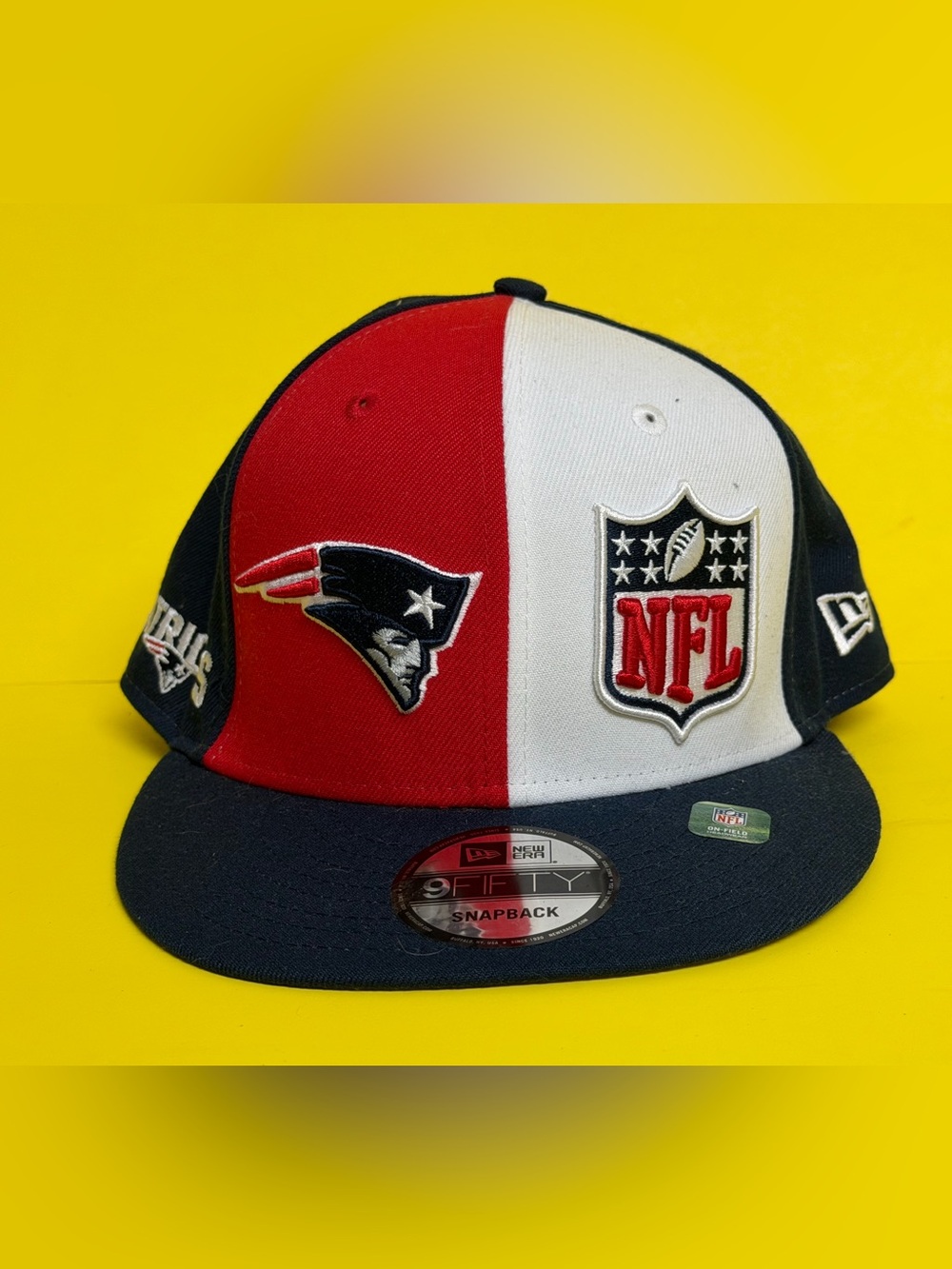 Men's New Era Red/Navy New England Patriots 2023 Sideline 9FIFTY Snapback Hat
